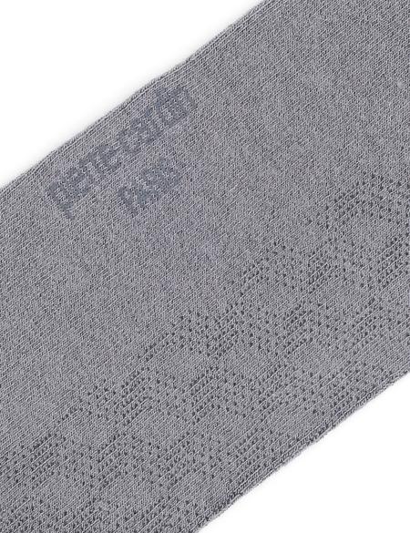 Erkek Bambu Karışımlı Gri Soket Desenli Çorap - 50280859002