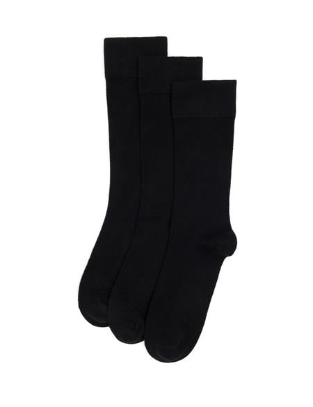 Erkek Bambu Karışımlı 3'lü Paket Siyah Soket Basic Çorap - 50280871001