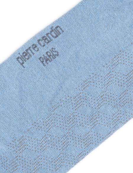 Erkek Bambu Karışımlı Mavi Soket Desenli Çorap - 50280859003