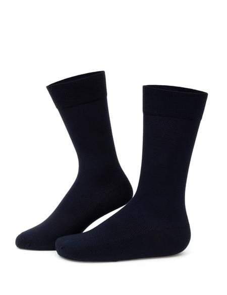 Erkek Bambu Karışımlı 3'lü Paket Lacivert Soket Basic Çorap - 50280871003