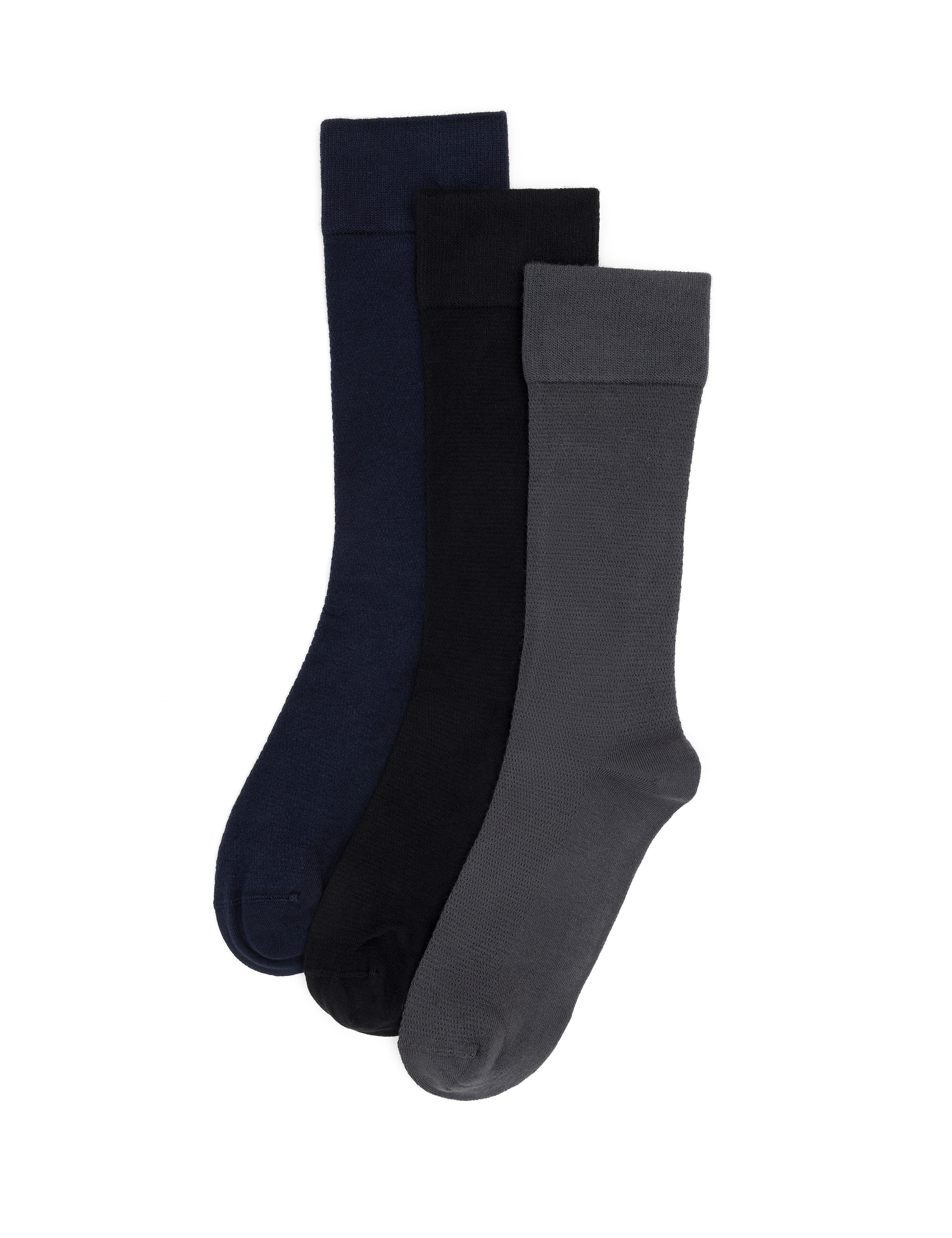 Erkek Bambu Karışımlı 3'lü Paket Antrasit Soket Basic Çorap