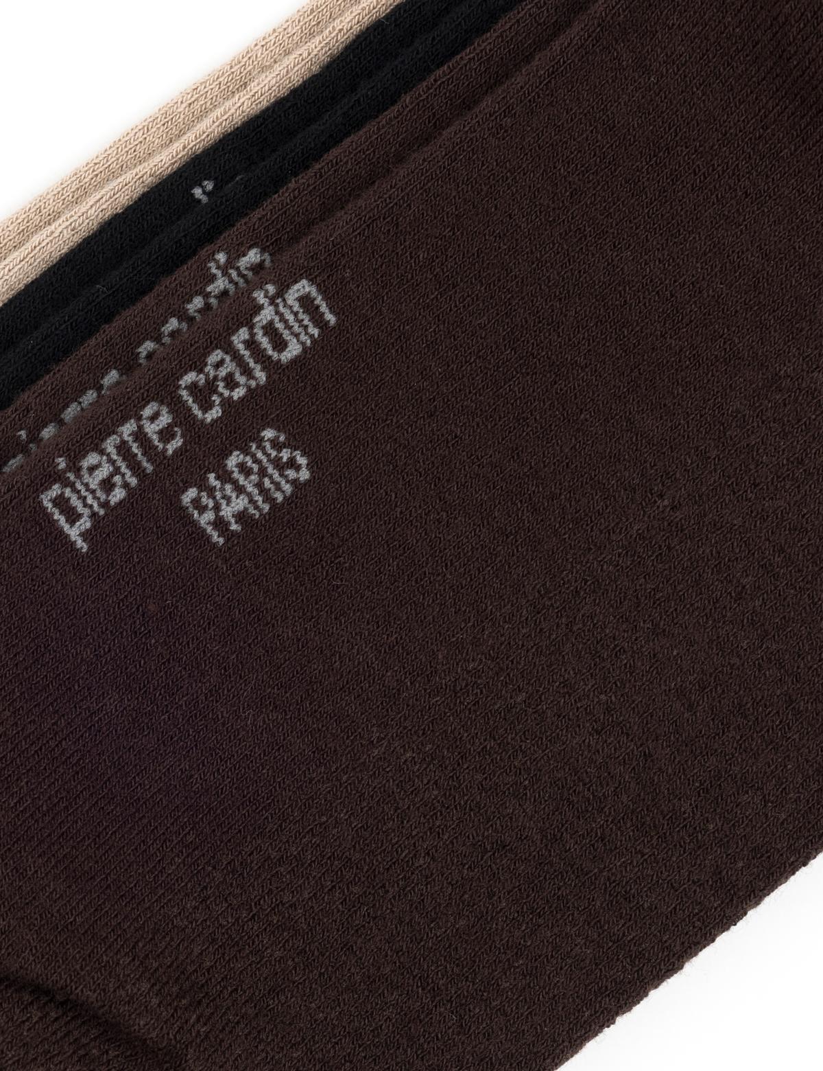 Erkek Bambu Karışımlı 3'lü Paket Kahverengi Soket Basic Çorap - 50280871004