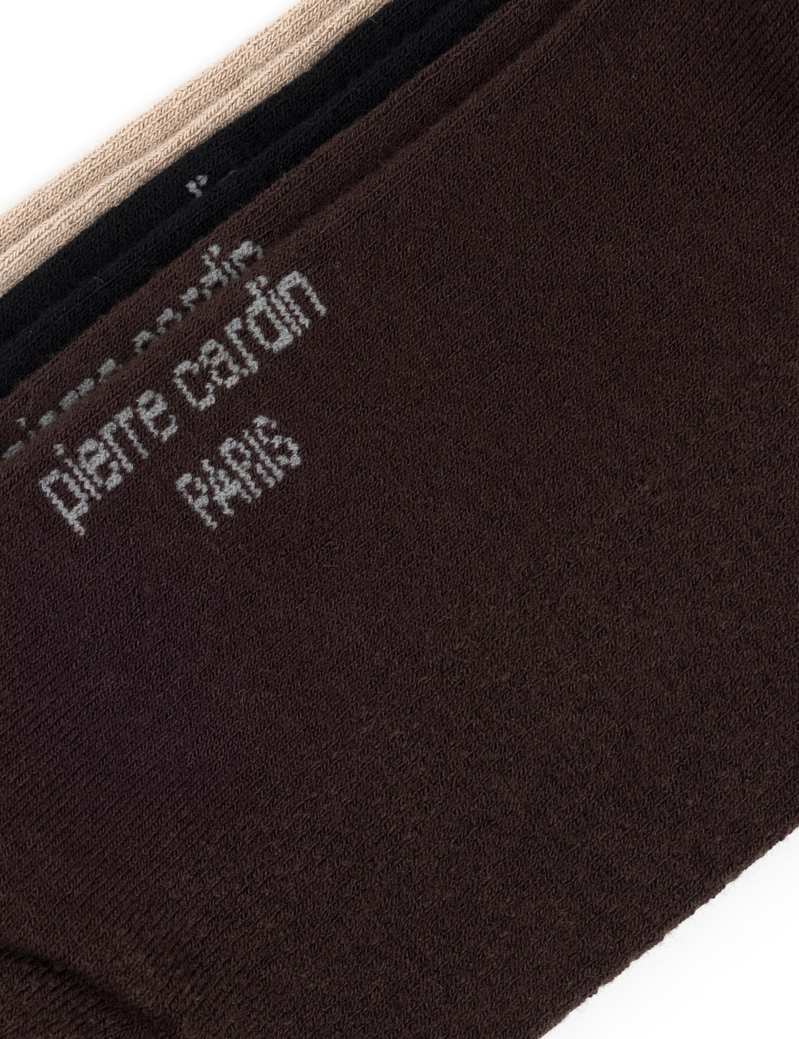 Erkek Bambu Karışımlı 3'lü Paket Kahverengi Soket Basic Çorap