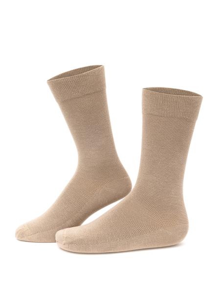 Erkek Bambu Karışımlı 3'lü Paket Kahverengi Soket Basic Çorap - 50280871004