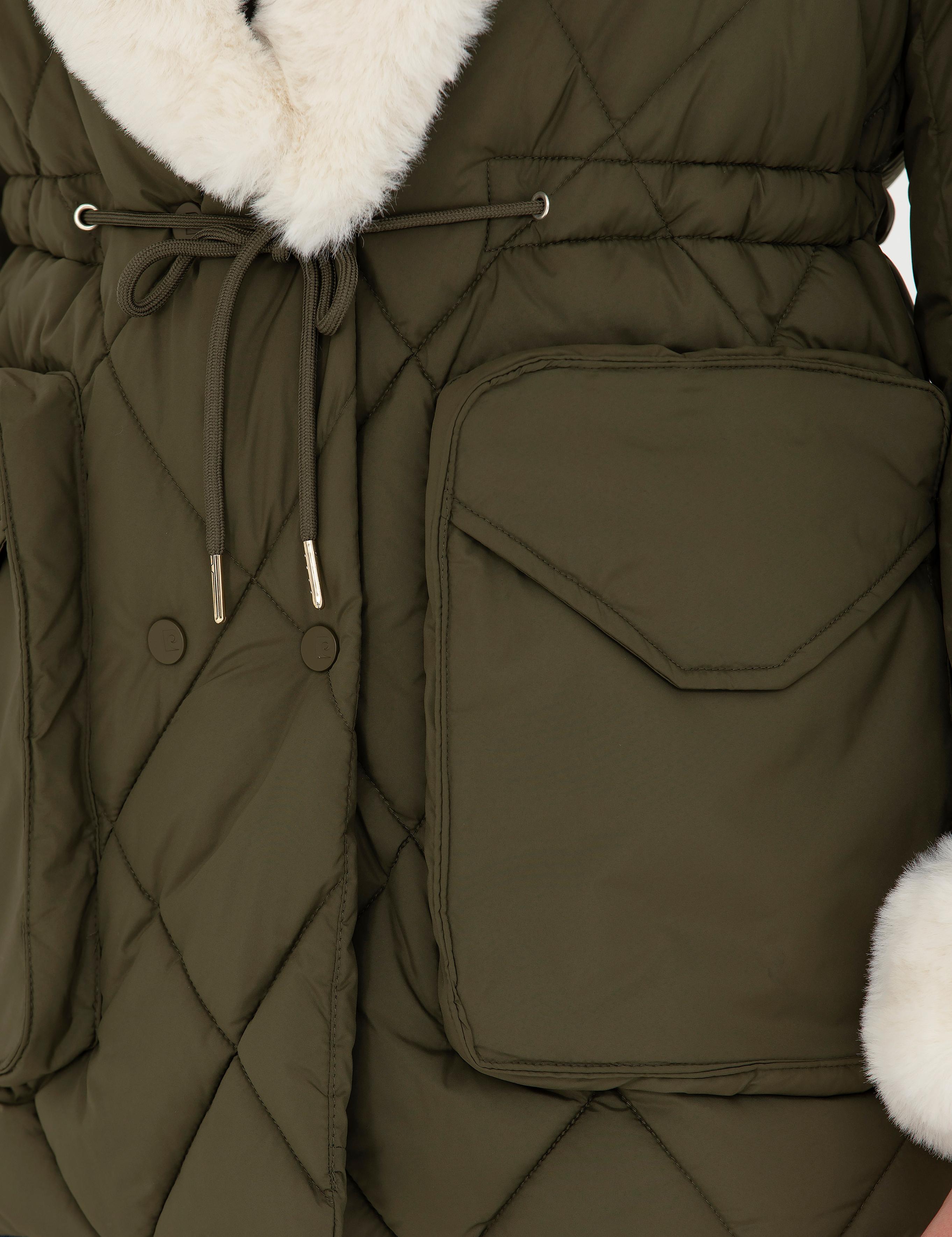 Yeşil Kürklü Mont