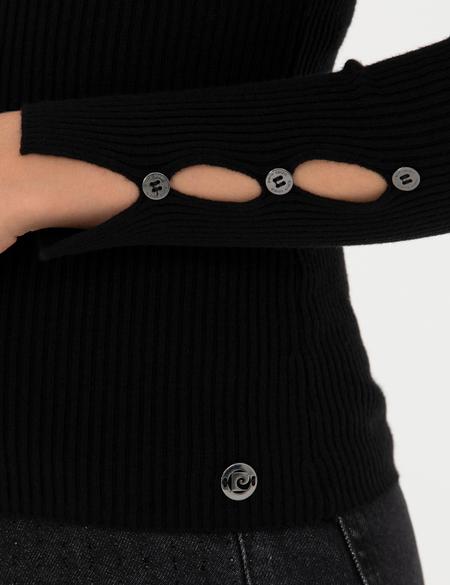 Siyah Ex Slim Fit V Yaka Kazak - 50276197022