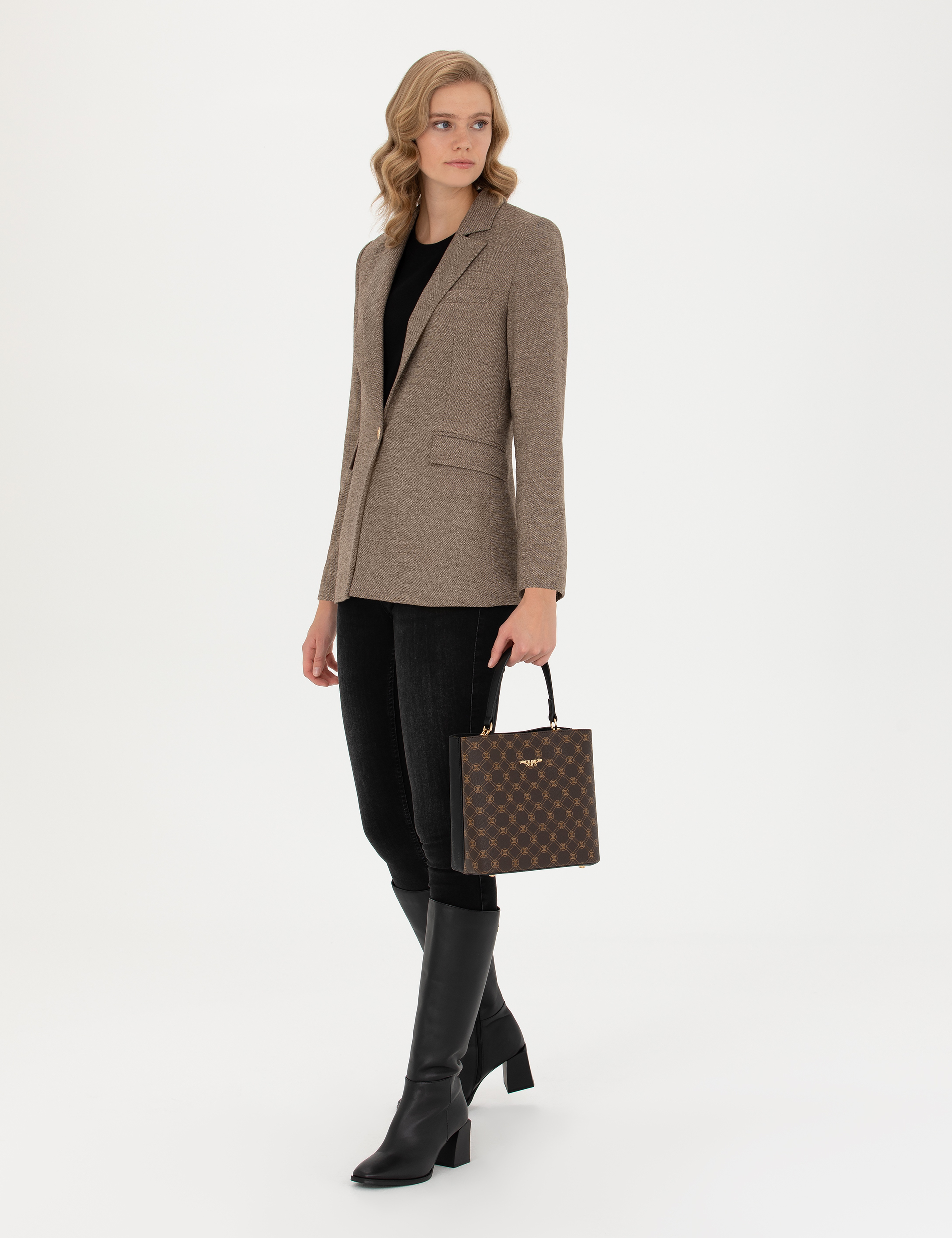 Camel Slim Fit Ceket
