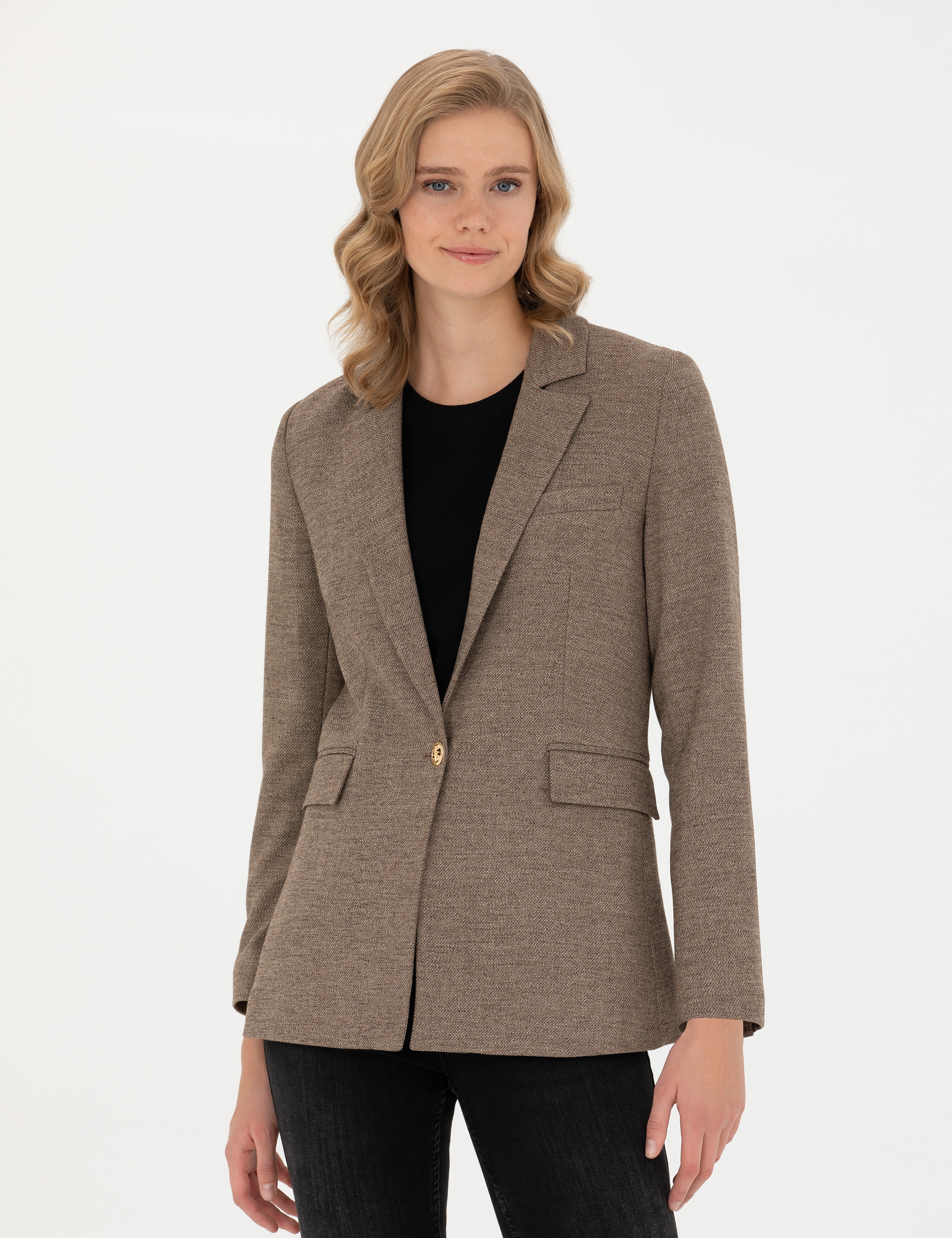 Camel Slim Fit Ceket - Image 3