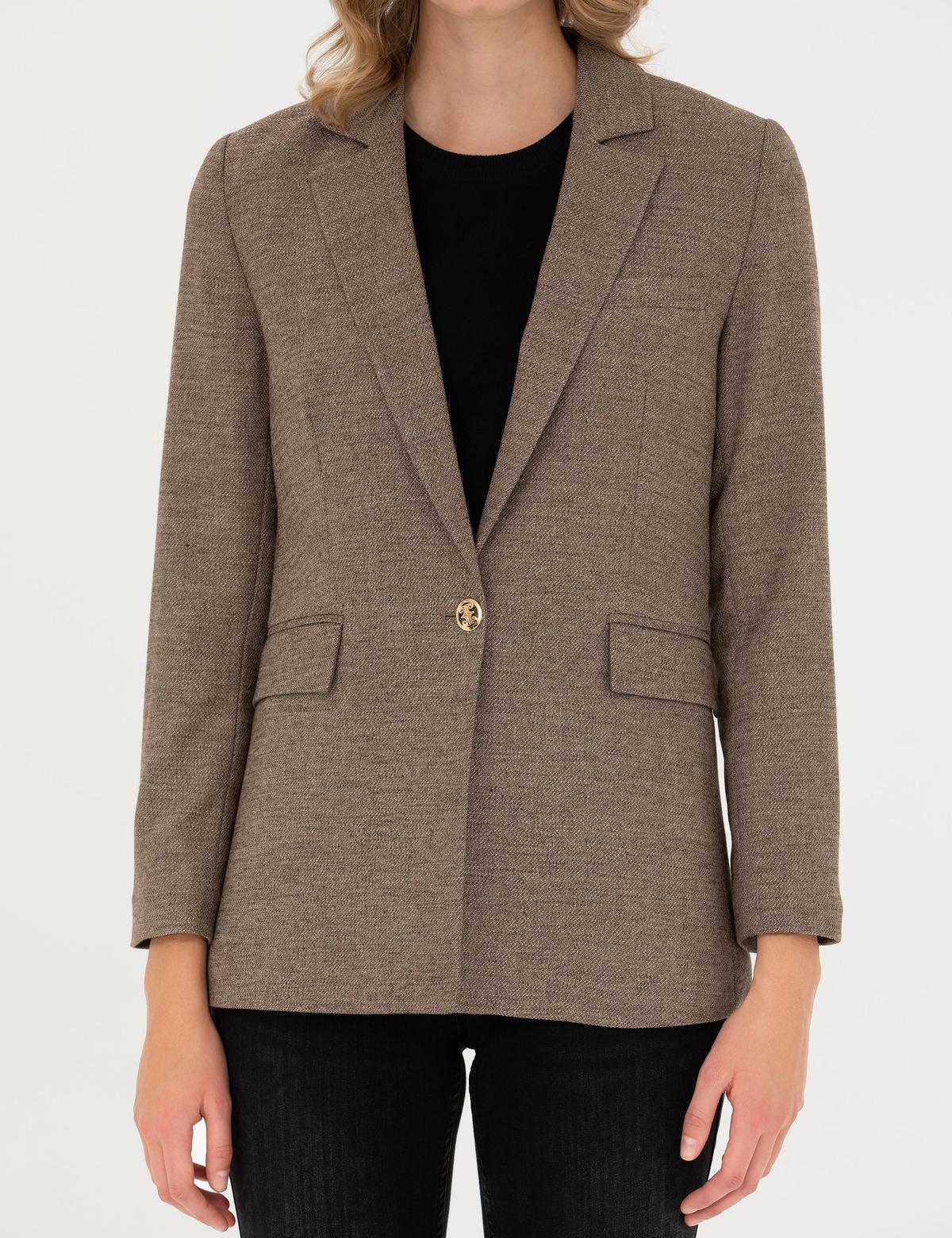 Camel Slim Fit Ceket - 50273073004