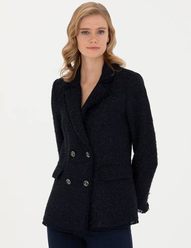 Lacivert Slim Fit Ceket