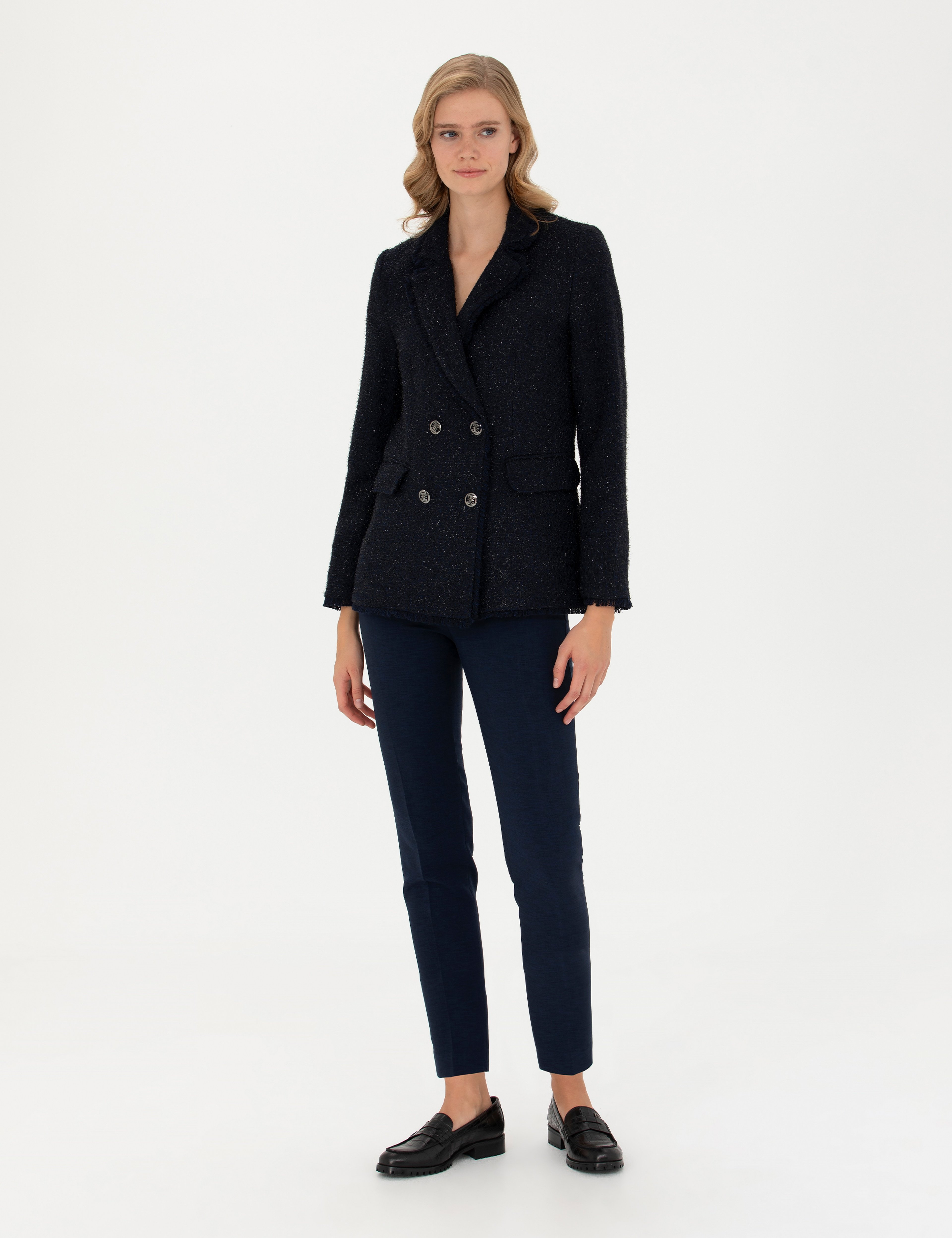 Lacivert Slim Fit Ceket