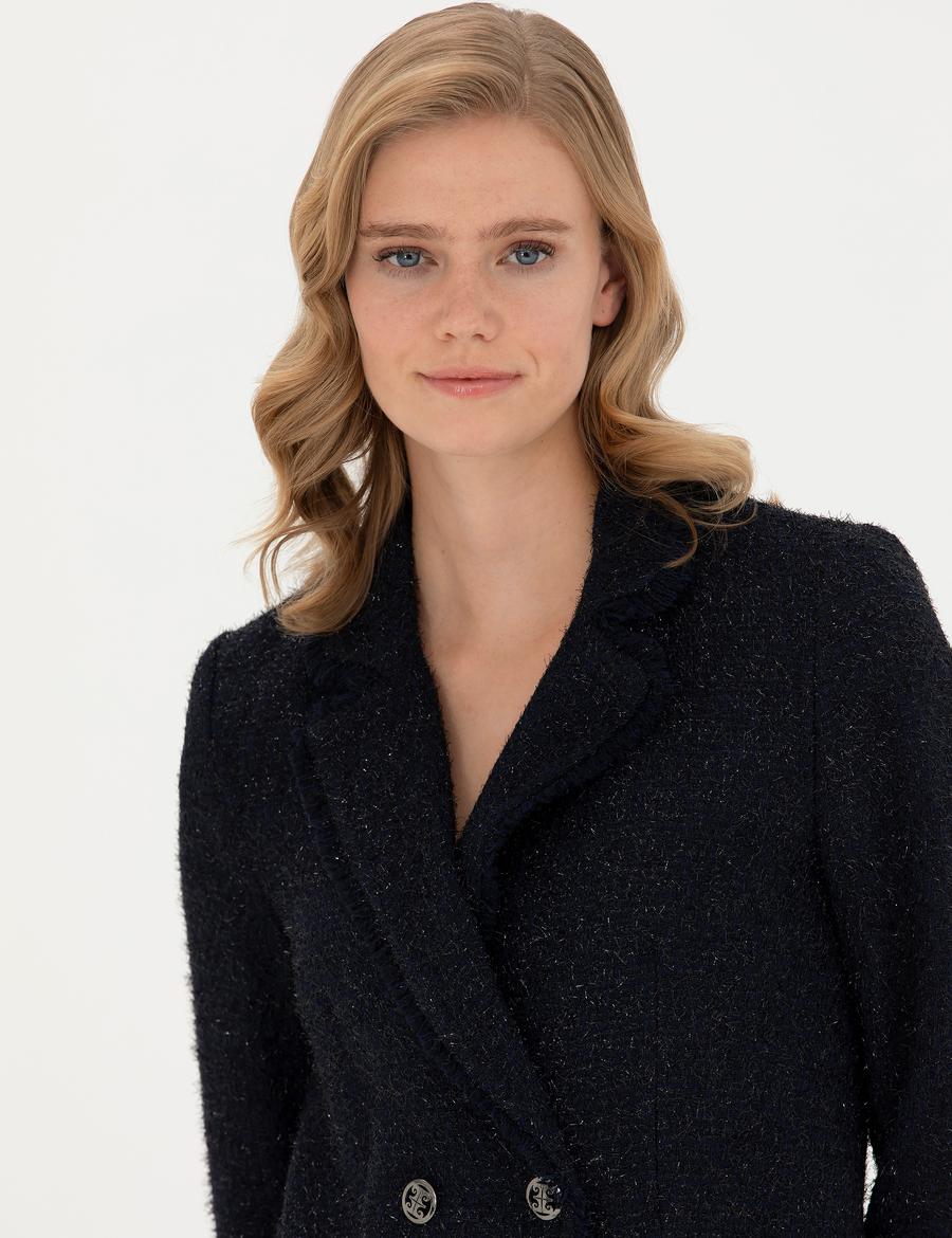 Lacivert Slim Fit Ceket