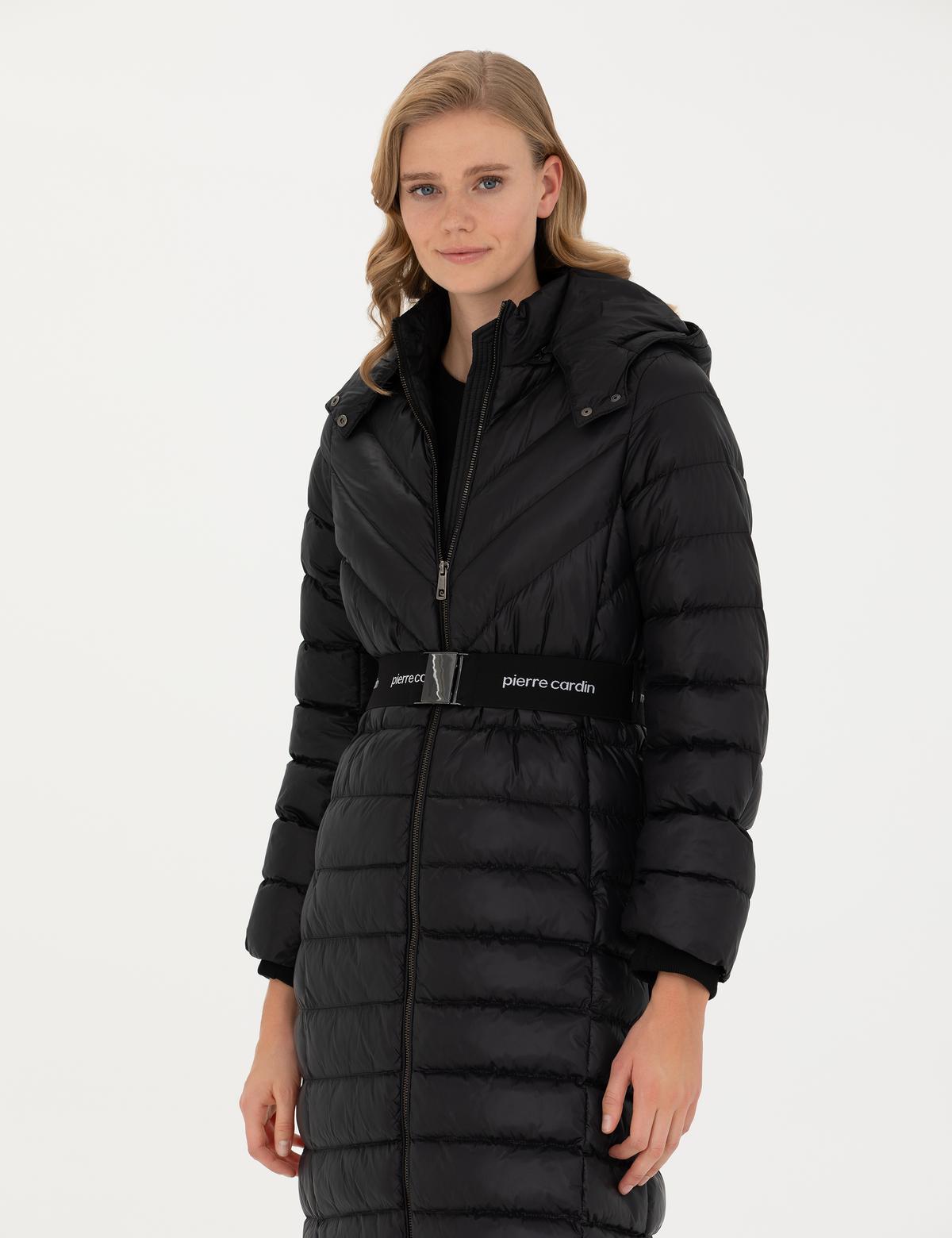 Siyah Kapüşonlu Kaban - 50272489001