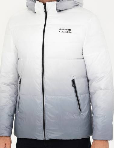Gri Kapüşonlu Spor Mont