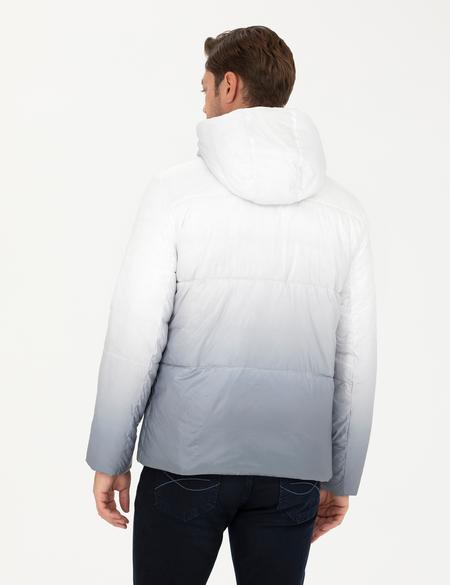 Gri Kapüşonlu Spor Mont - 50272840032