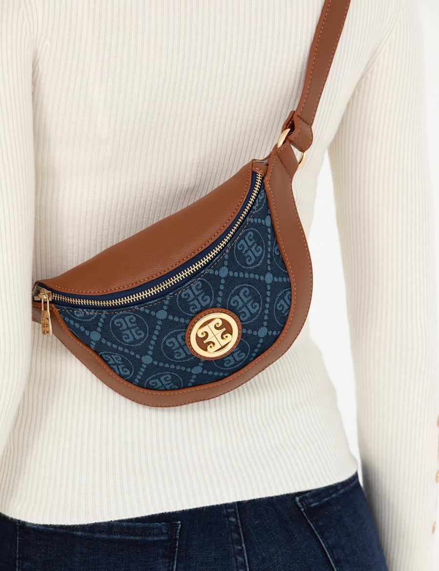 Lacivert Bel Çantası