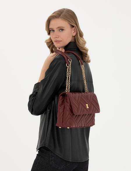 Bordo Omuz Çantası - 50291668001