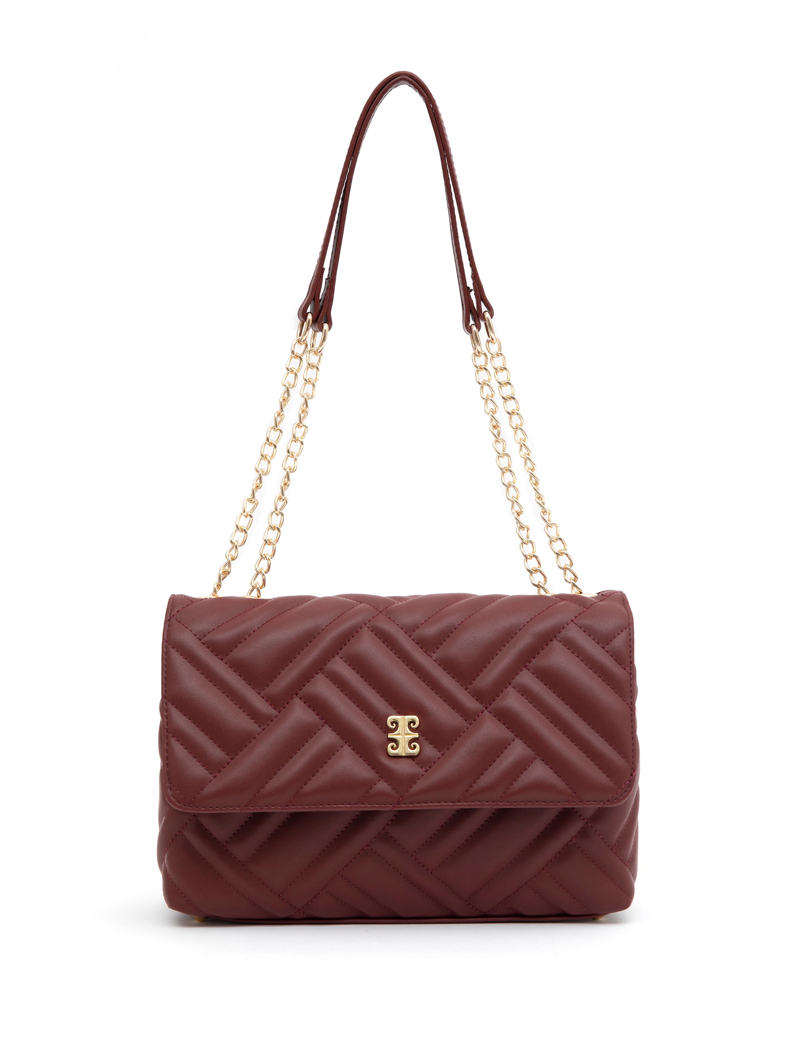 Bordo Omuz Çantası