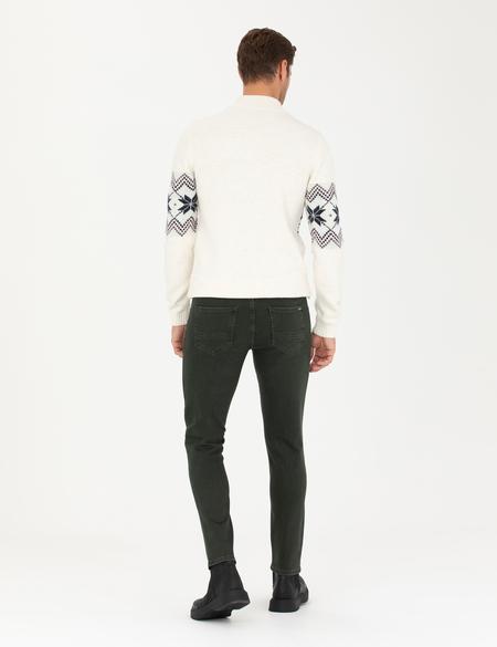 Yeşil Slim Fit Jean Pantolon - 50278203042