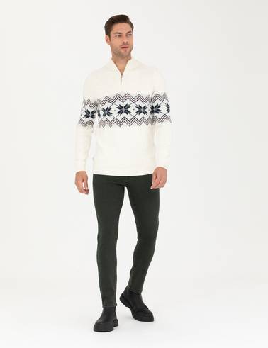 Yeşil Slim Fit Jean Pantolon