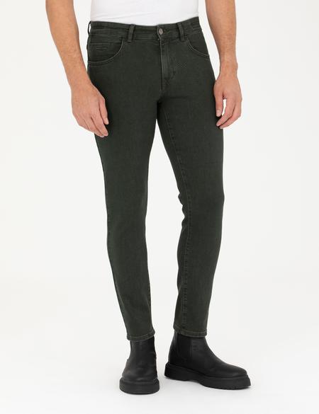 Yeşil Slim Fit Jean Pantolon - 50278203042