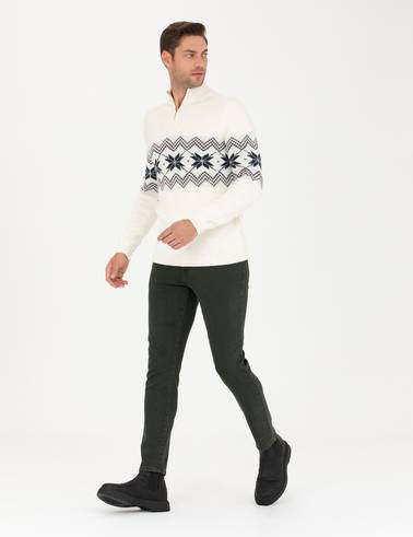 Yeşil Slim Fit Jean Pantolon