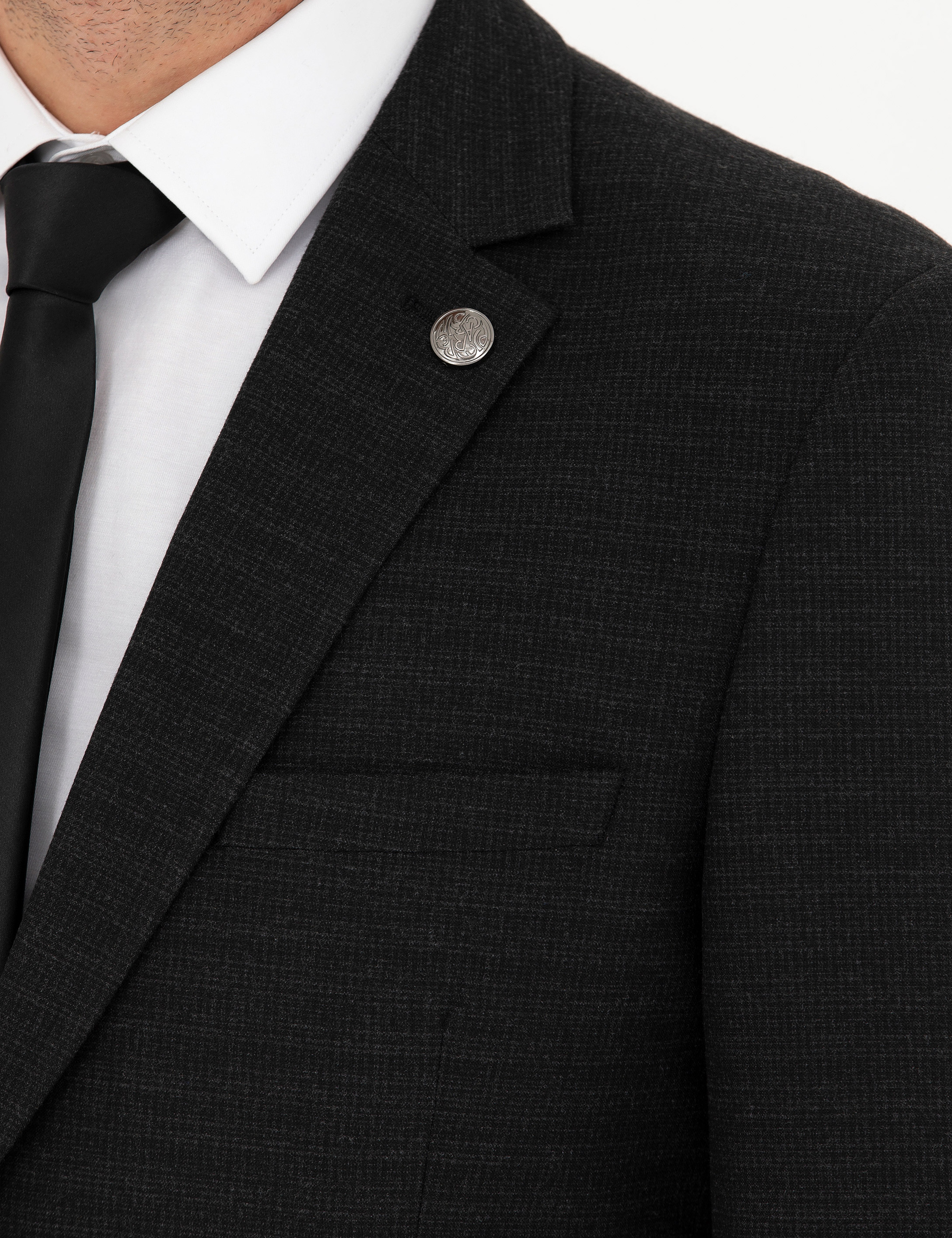 Antrasit Extra Slim Fit Takım Elbise - Image 7