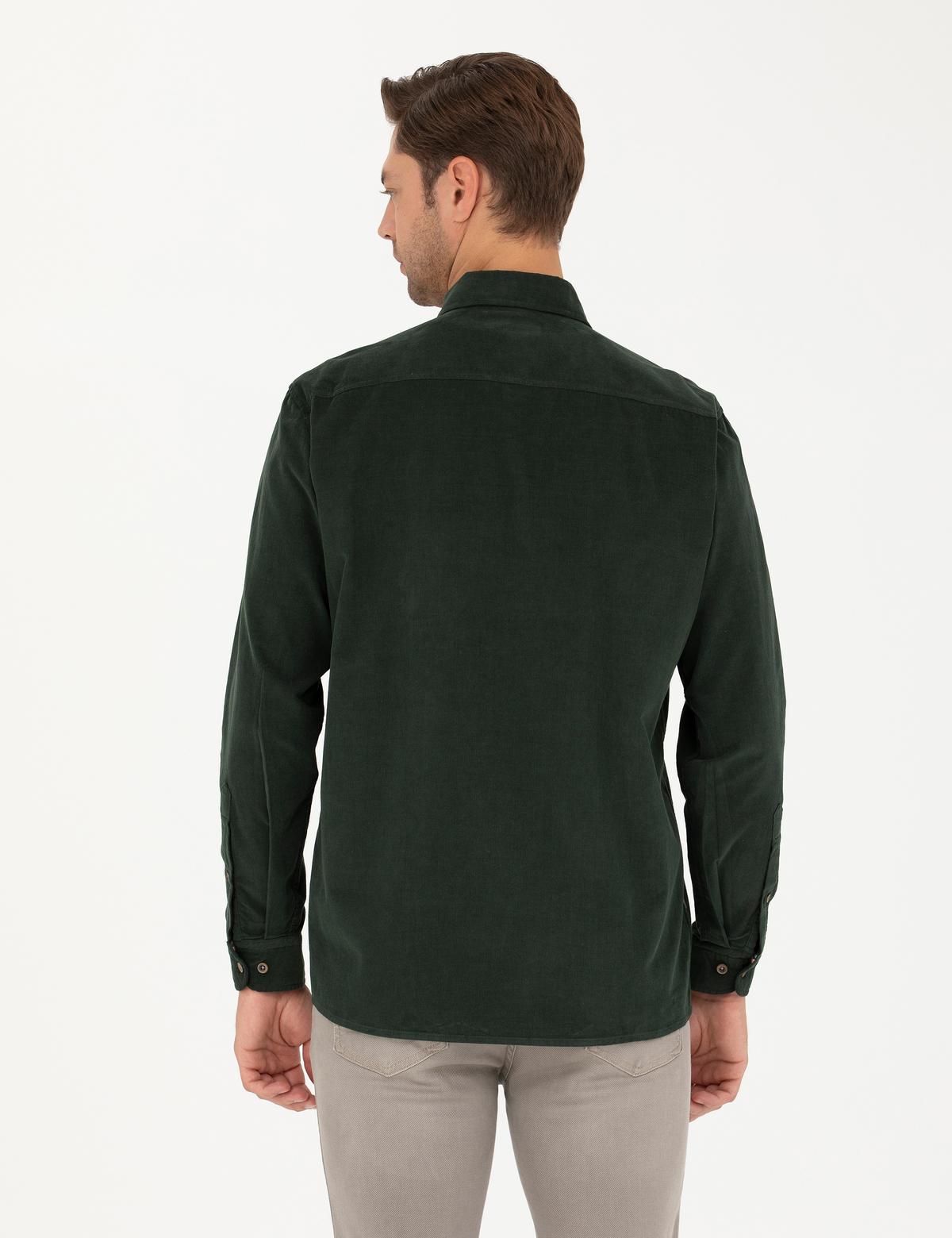 Haki Regular Fit Uzun Kollu Gömlek - 50274112037