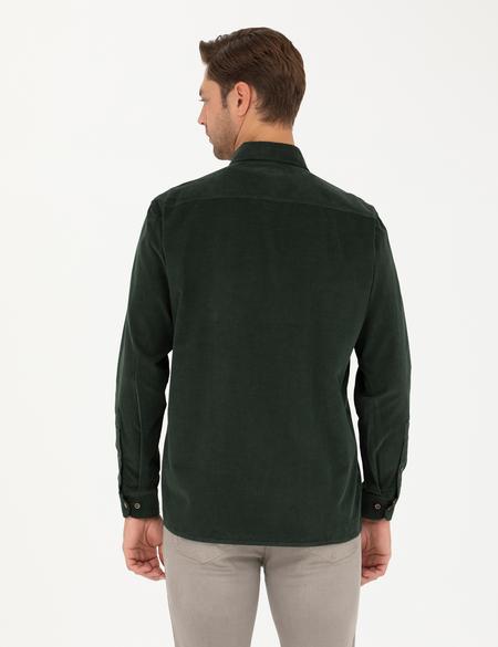 Haki Regular Fit Uzun Kollu Gömlek - 50274112037