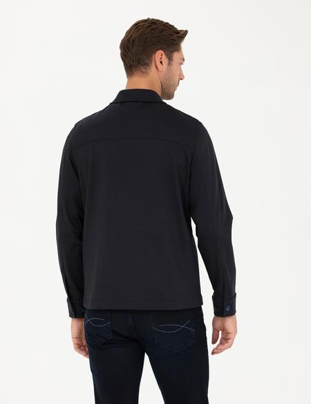 Lacivert Regular Fit Gömlek Ceket - 50287473038