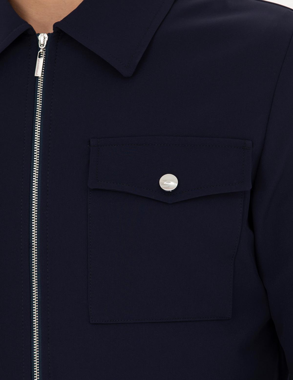 Lacivert Regular Fit Fermuarlı Ceket - 50287493038