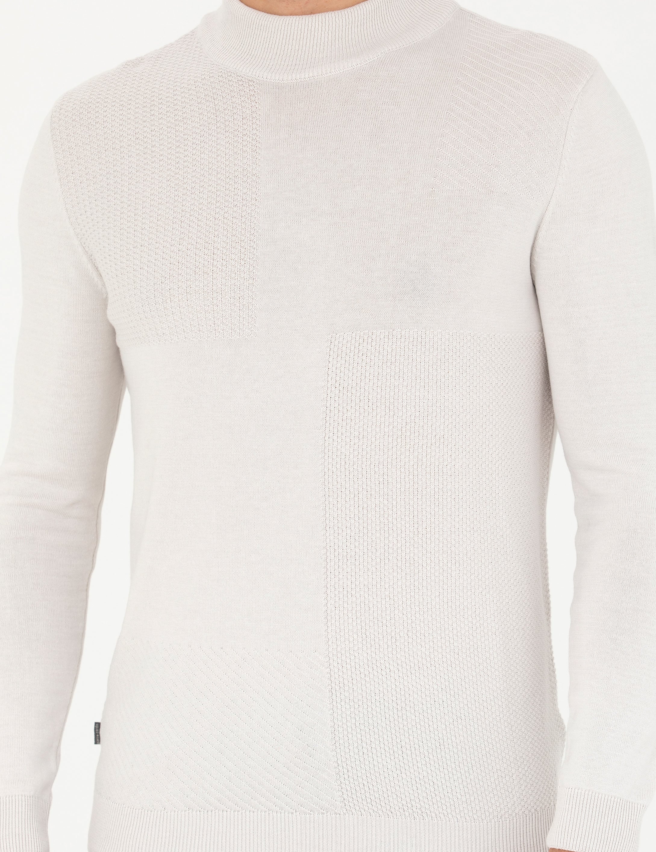 Taş Slim Fit Yarım Balıkçı Yaka Triko Kazak - Image 6