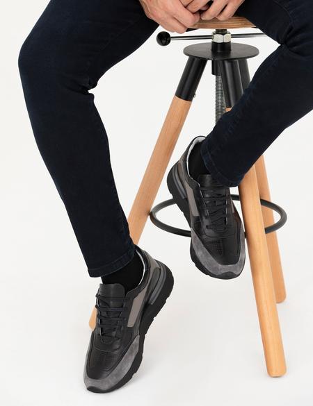 Siyah %100 Deri Casual Ayakkabı - 50278179003