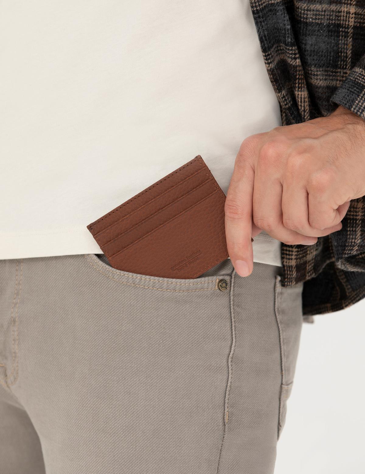 Erkek Taba %100 Deri Cüzdan - 50289269003