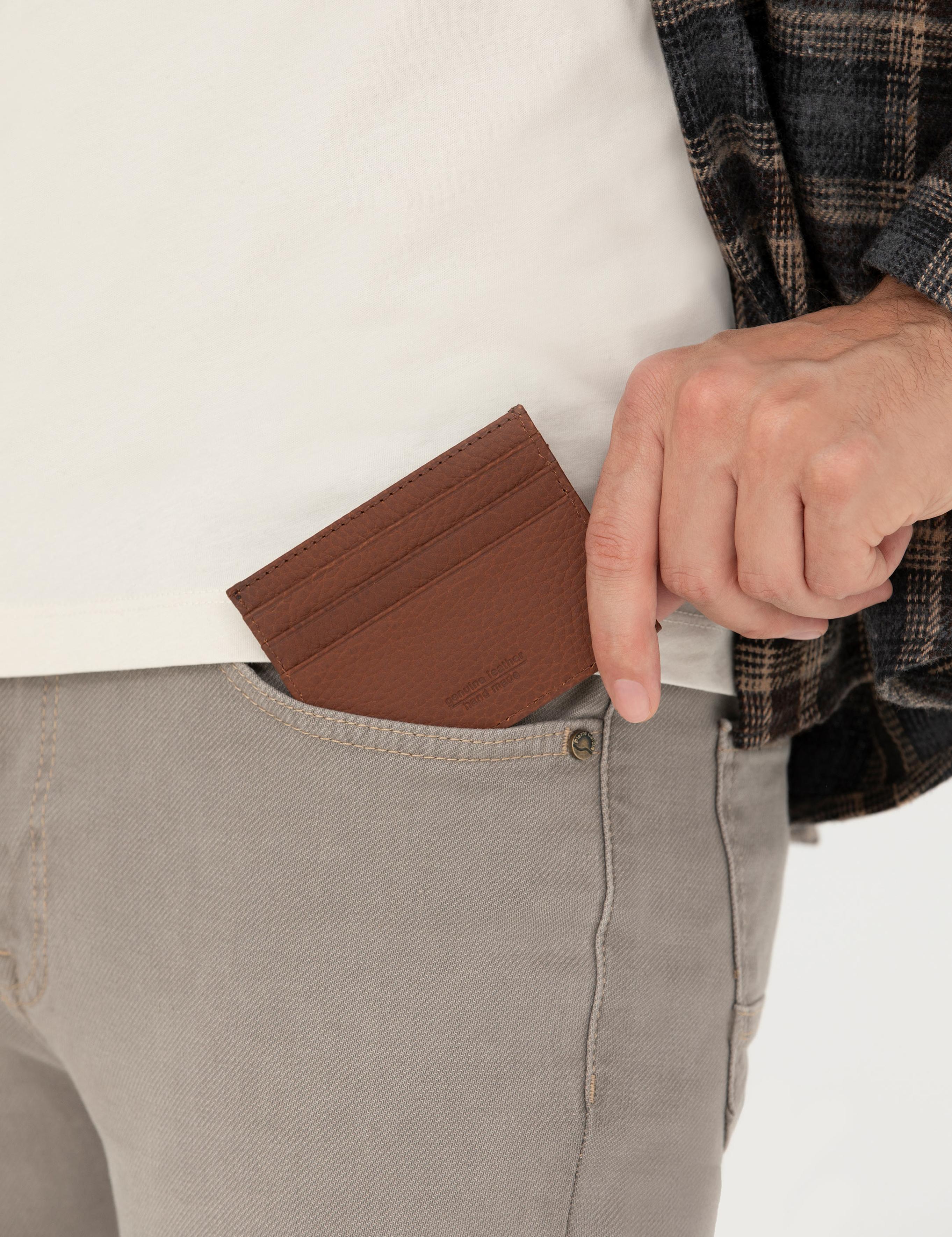 Erkek Taba %100 Deri Cüzdan