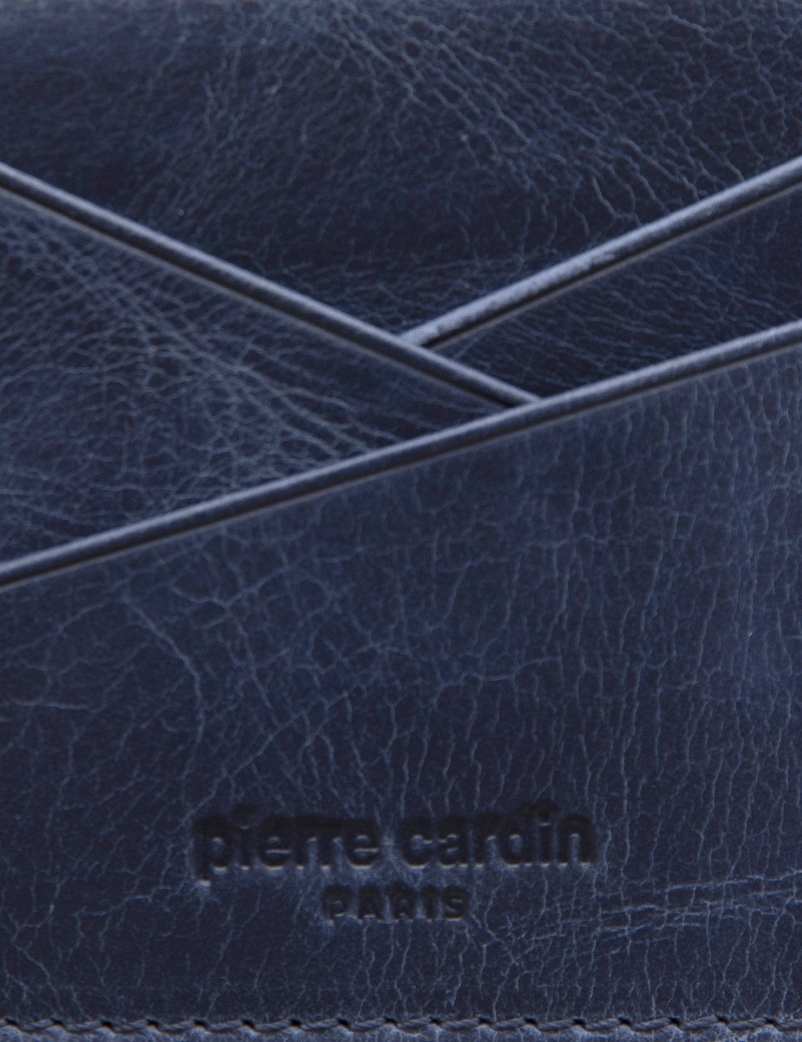 Erkek Lacivert Deri Kartlık