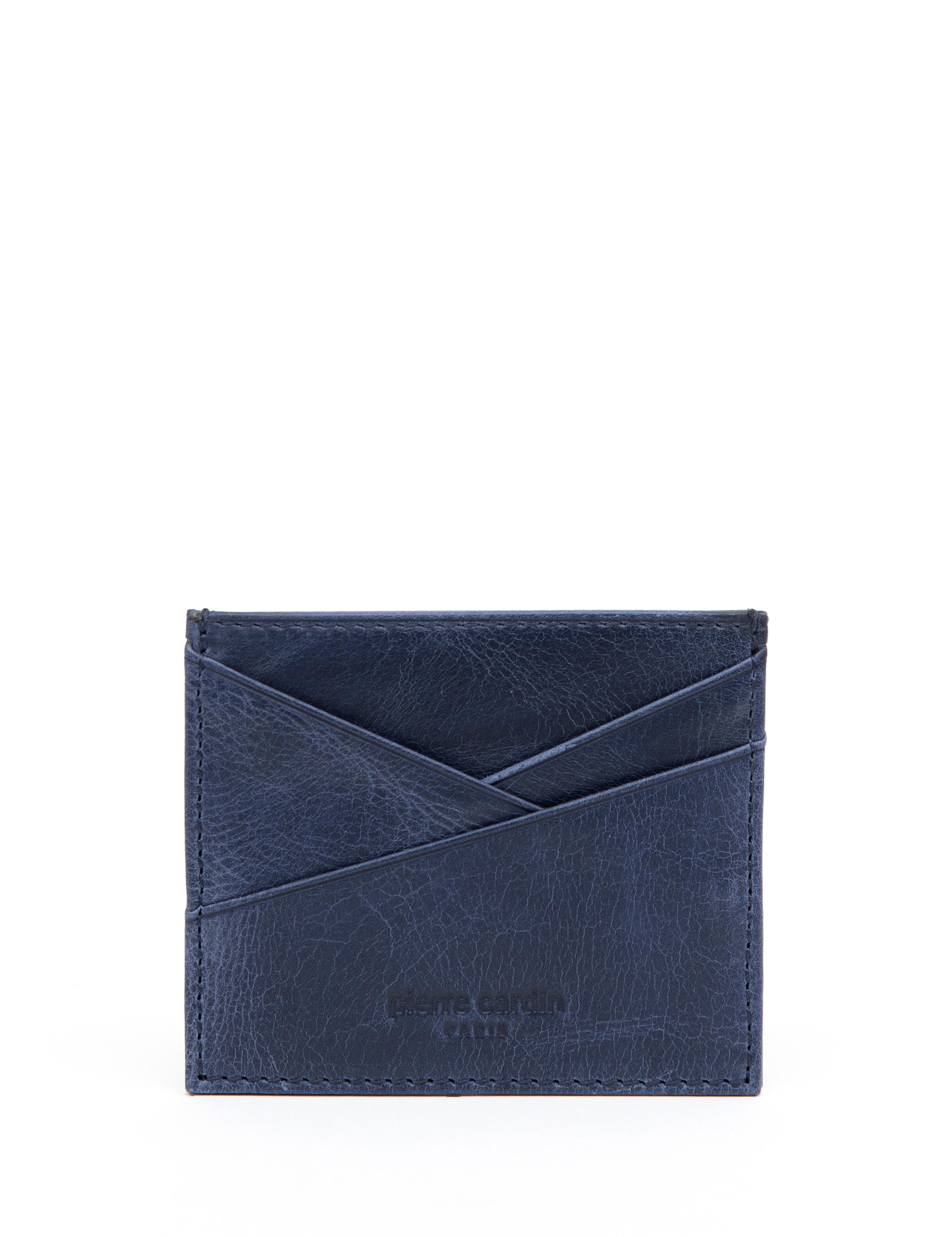 Erkek Lacivert Deri Kartlık