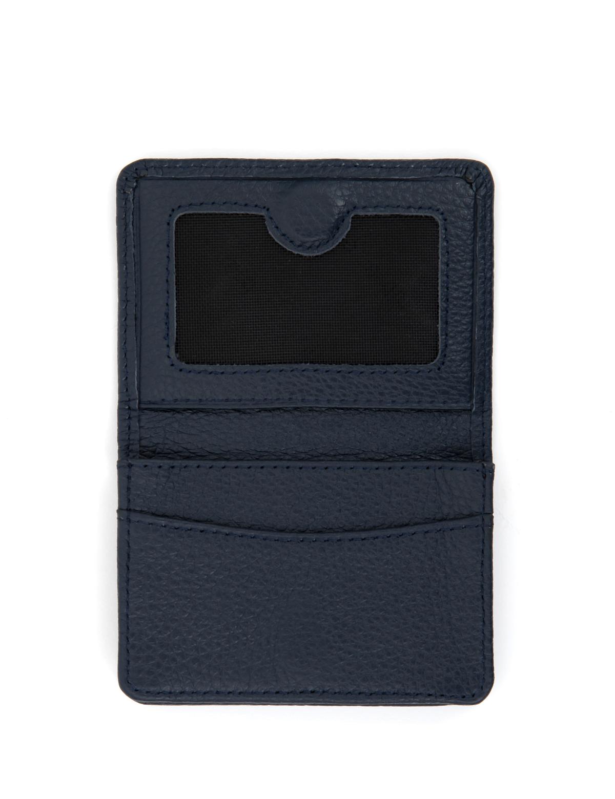 Erkek Lacivert Deri Kartlık - 50289402002