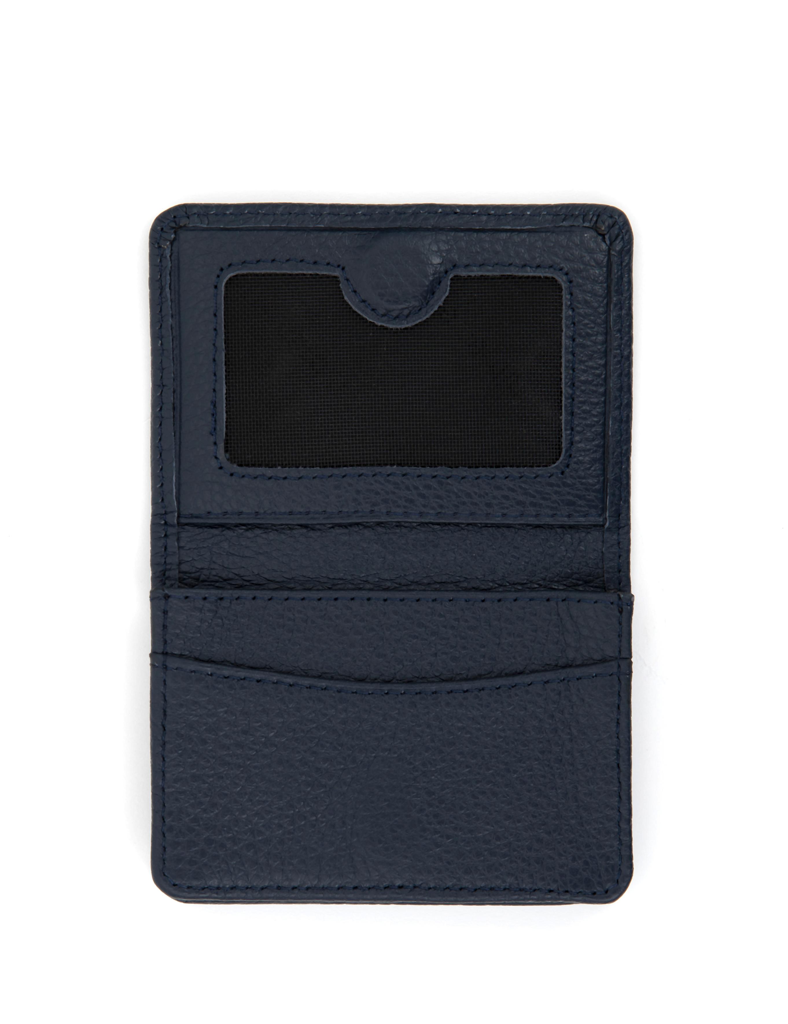 Erkek Lacivert Deri Kartlık