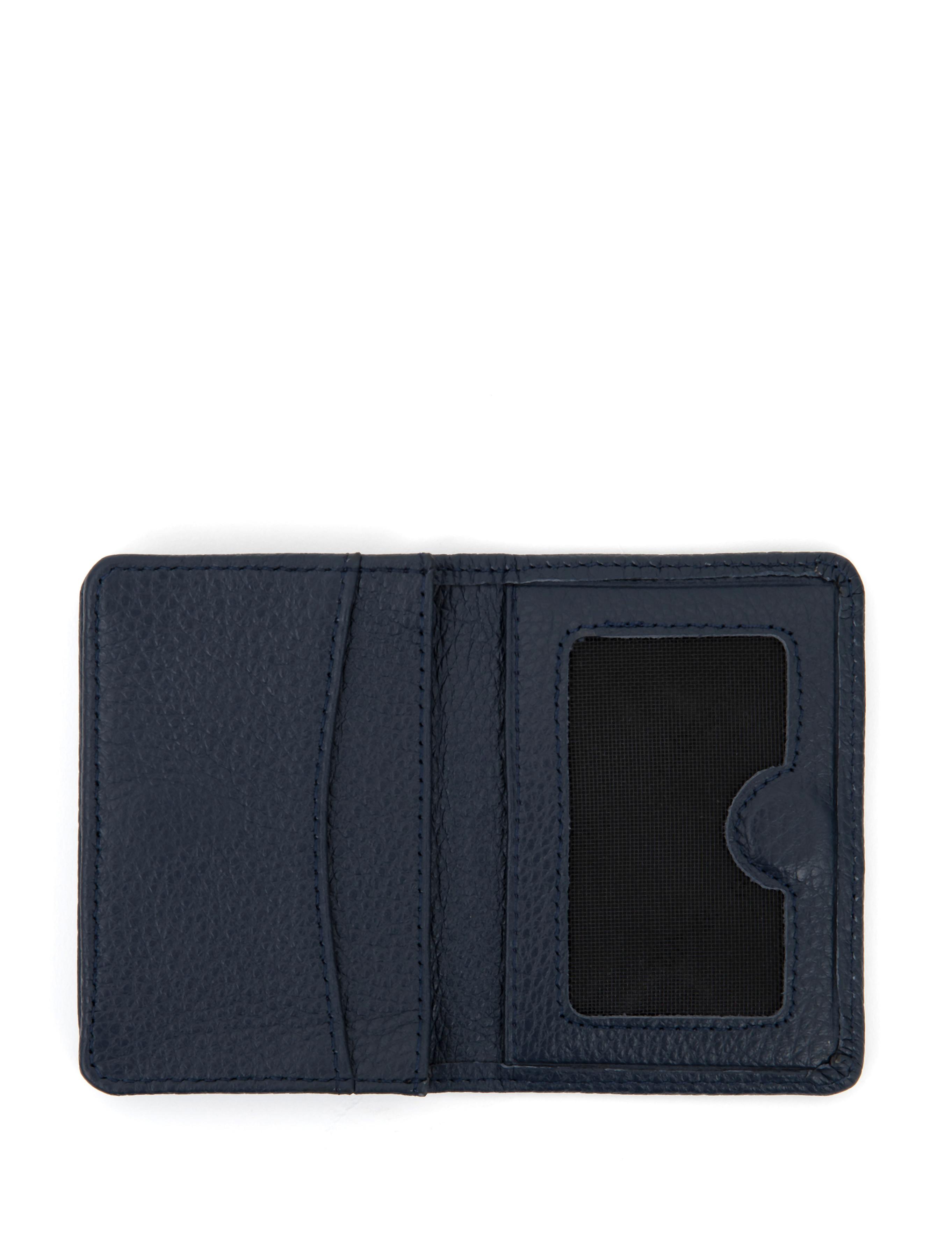 Erkek Lacivert Deri Kartlık