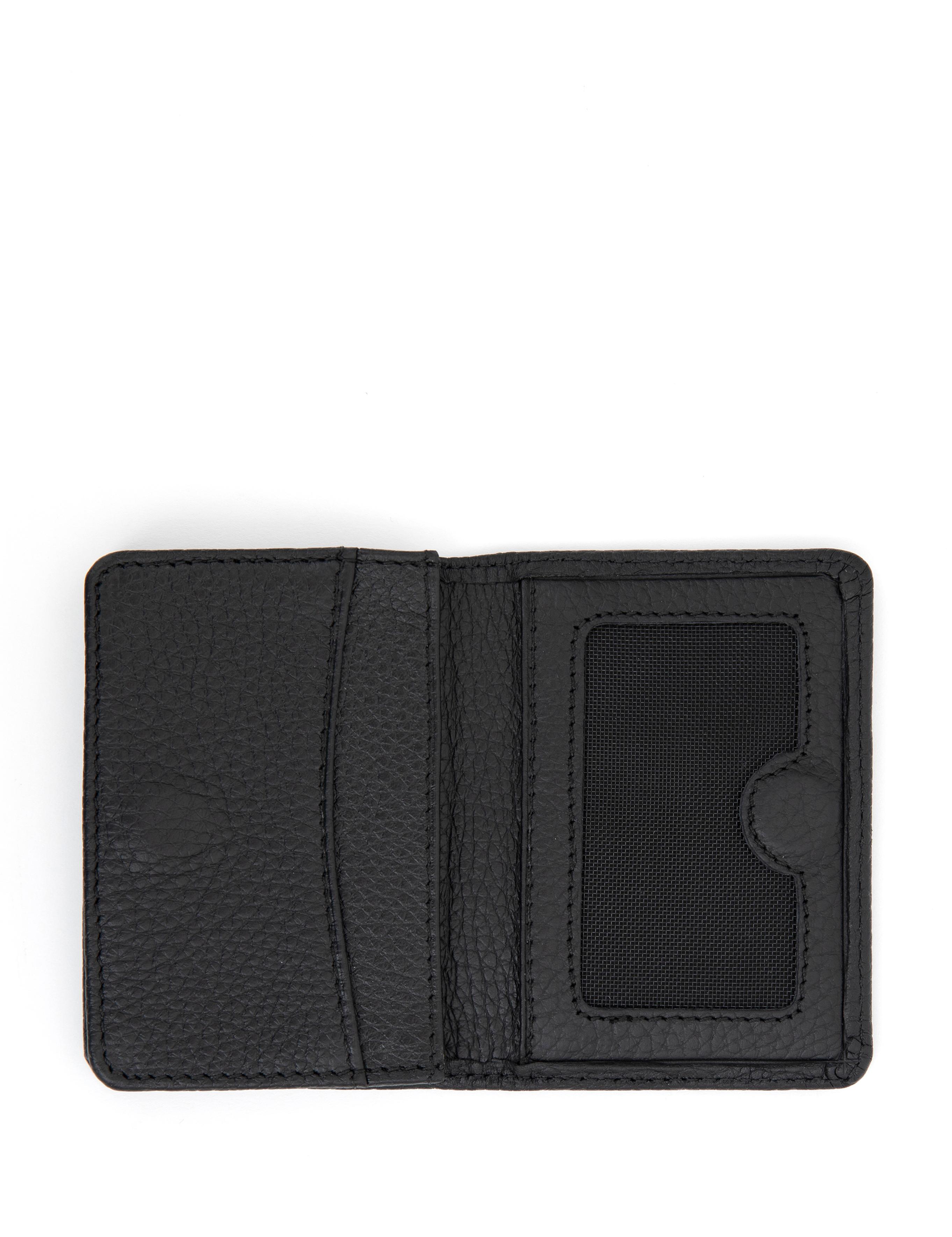 Erkek Siyah Deri Kartlık