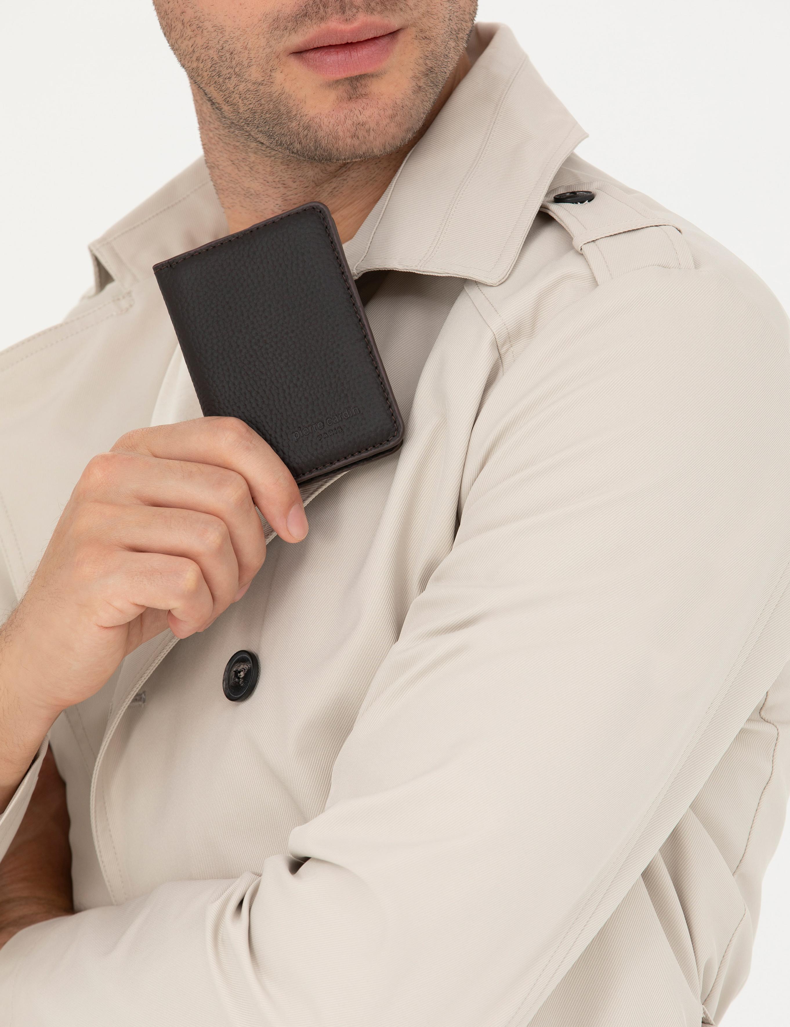 Erkek Kahverengi Deri Kartlık