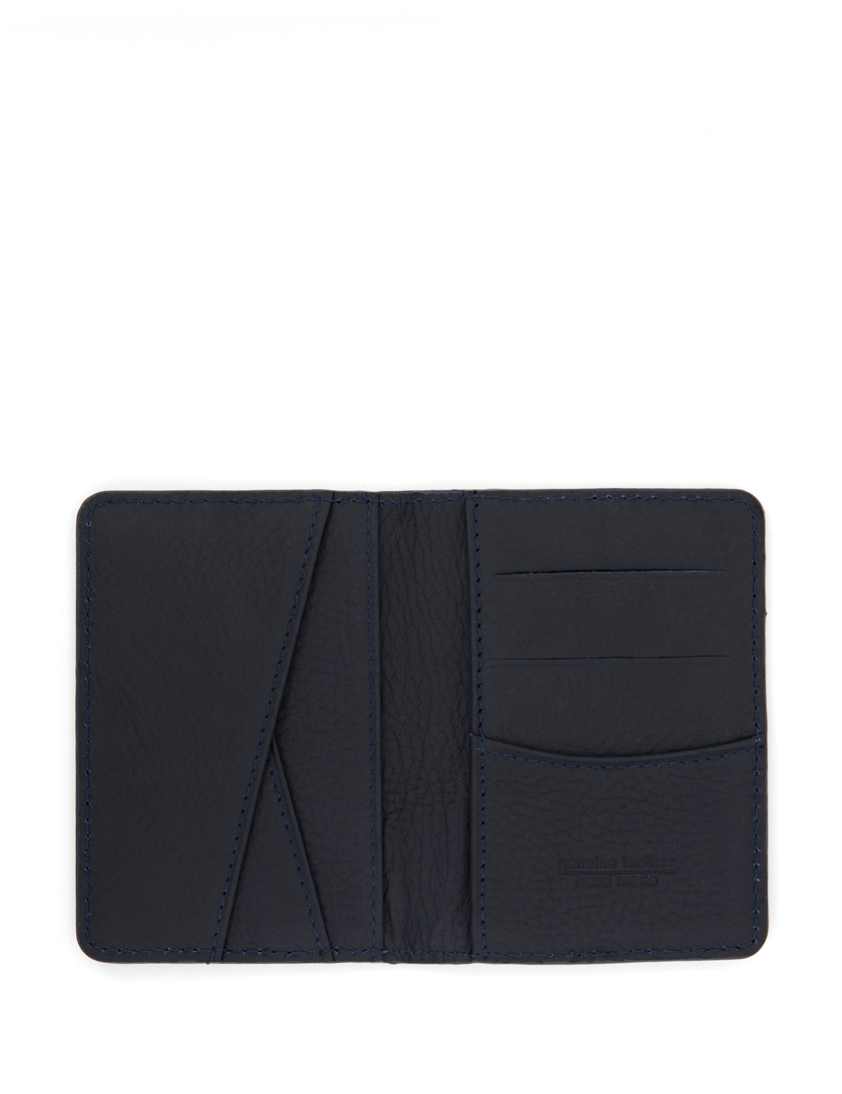 Erkek Lacivert Deri Kartlık