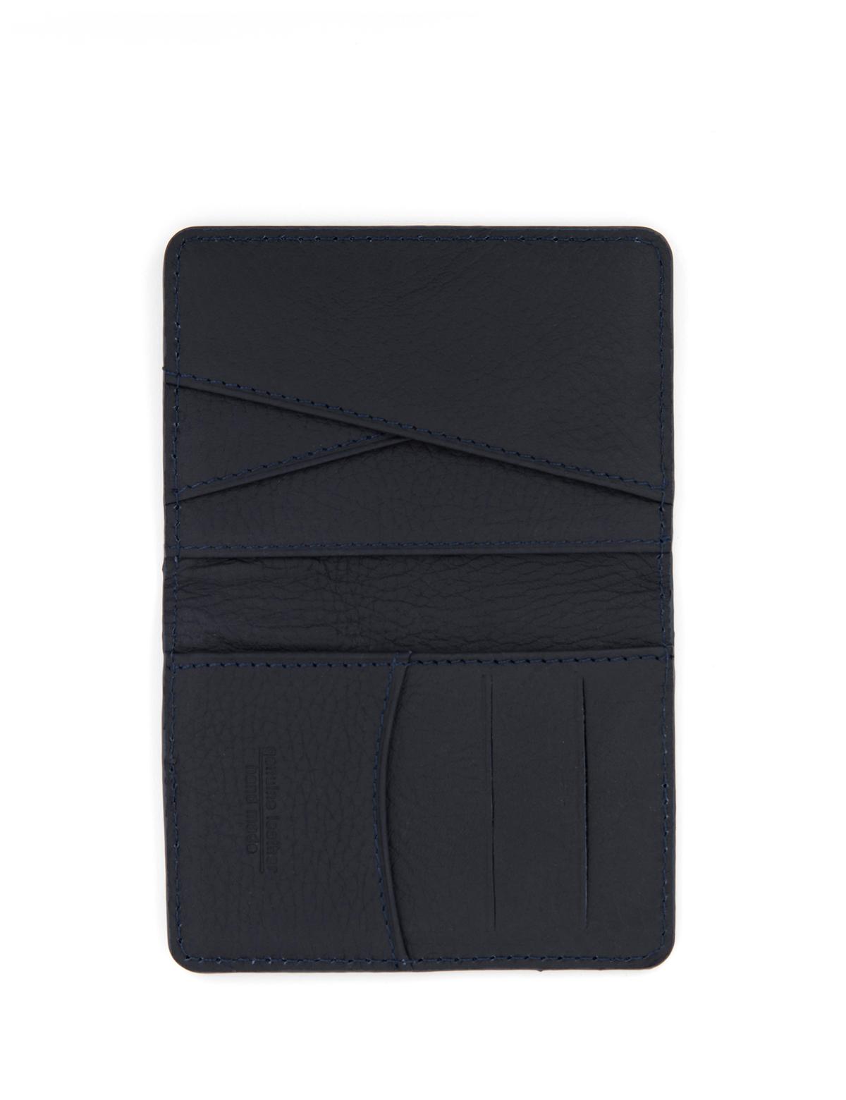 Erkek Lacivert Deri Kartlık - 50289403002