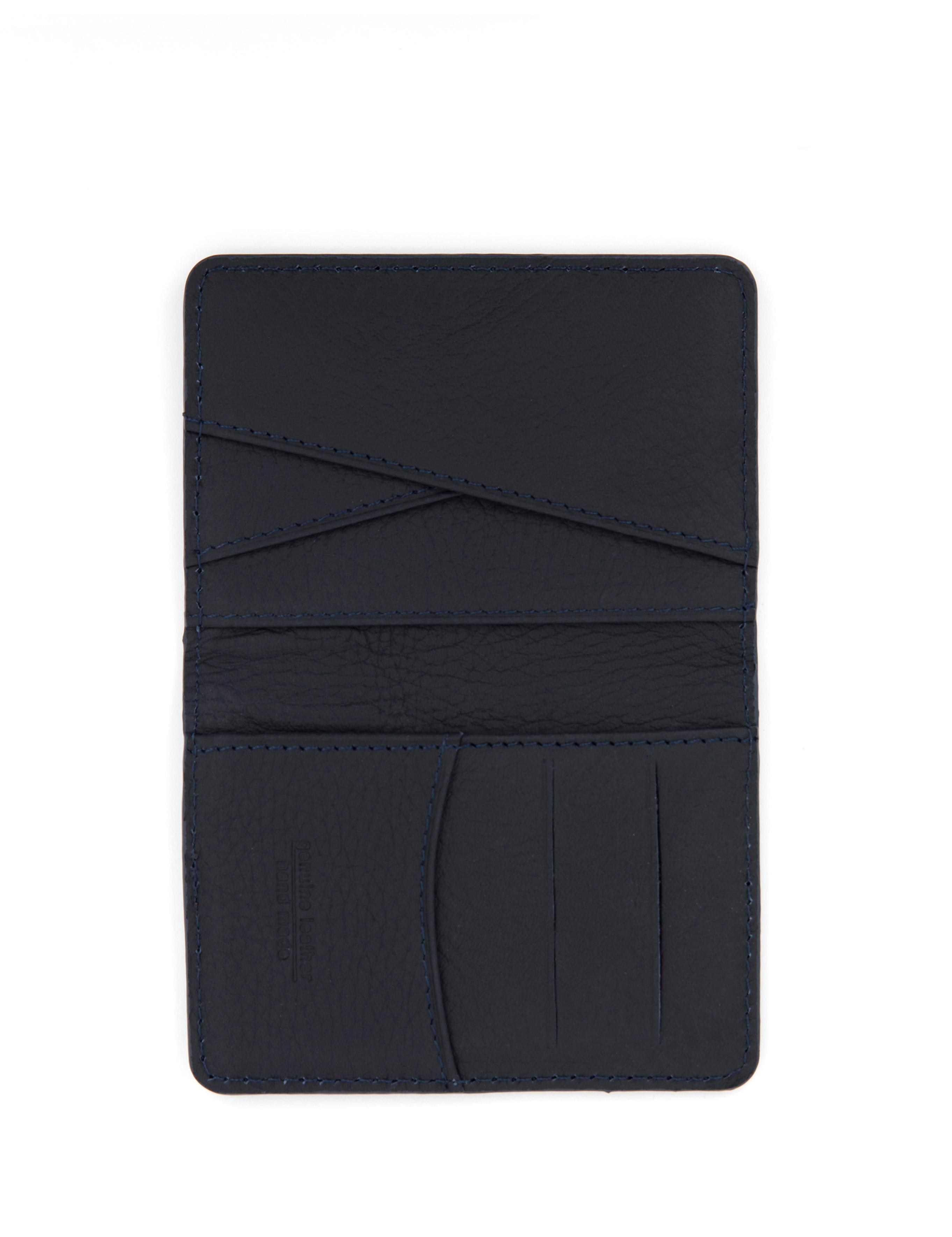 Erkek Lacivert Deri Kartlık