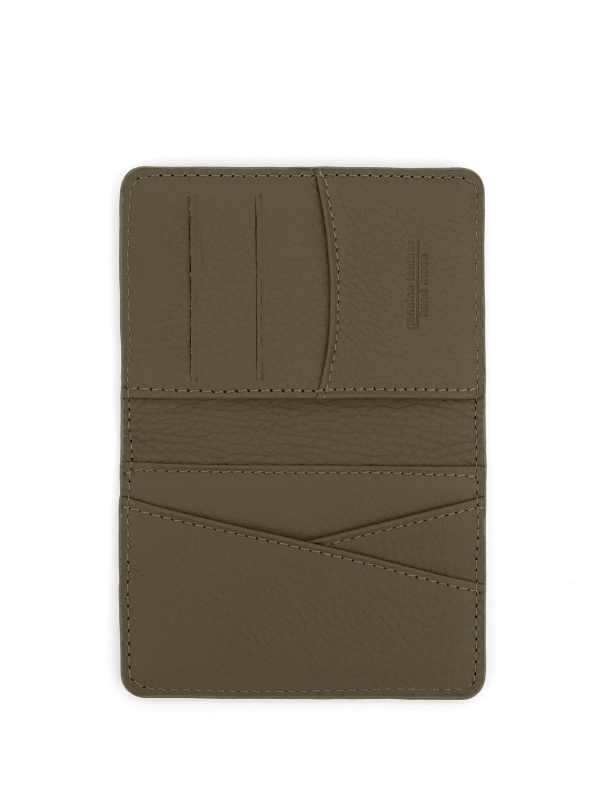 Erkek Yeşil Deri Kartlık - 50289403004