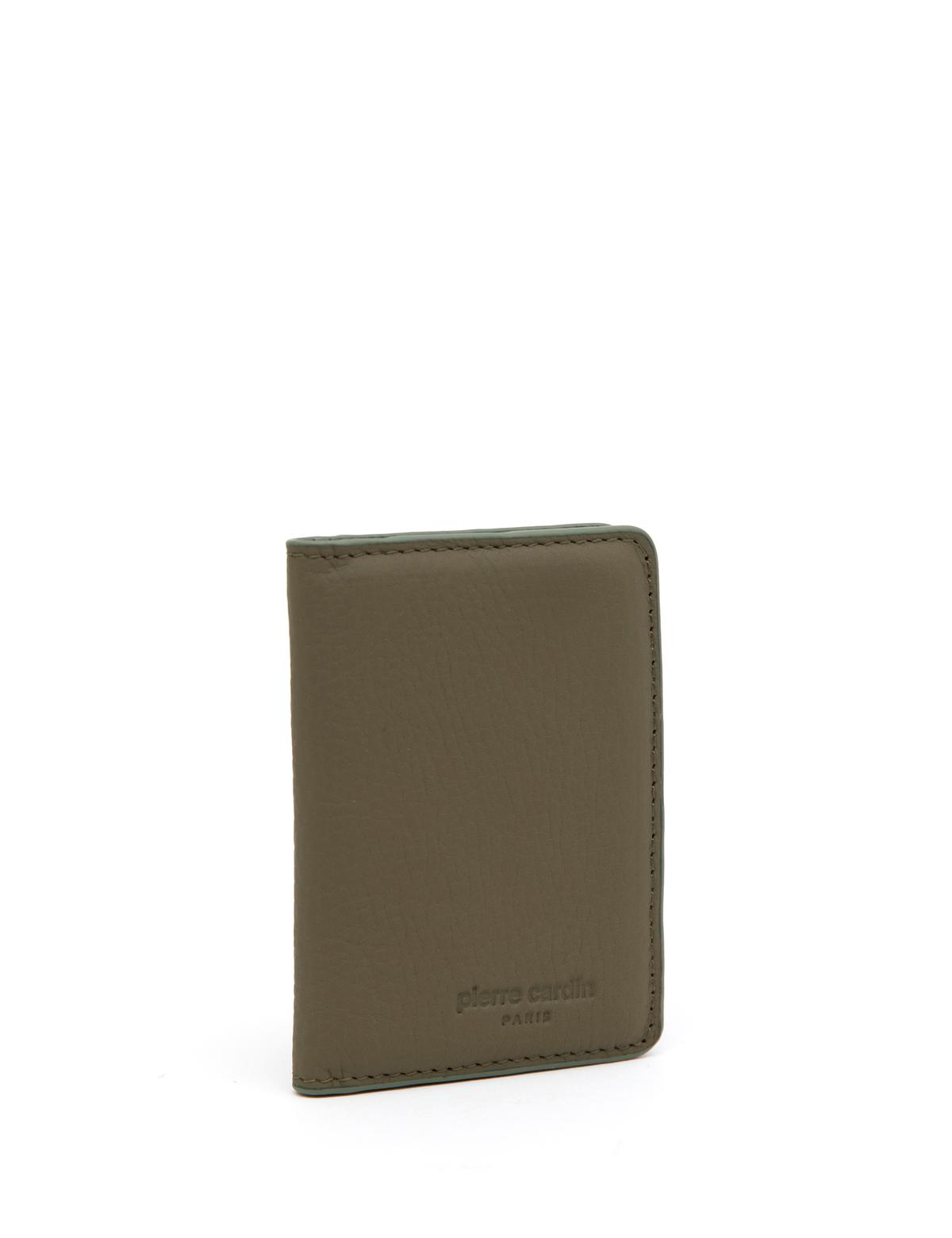 Erkek Yeşil Deri Kartlık - 50289403004