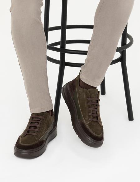 Haki %100 Deri Casual Ayakkabı - 50278640027