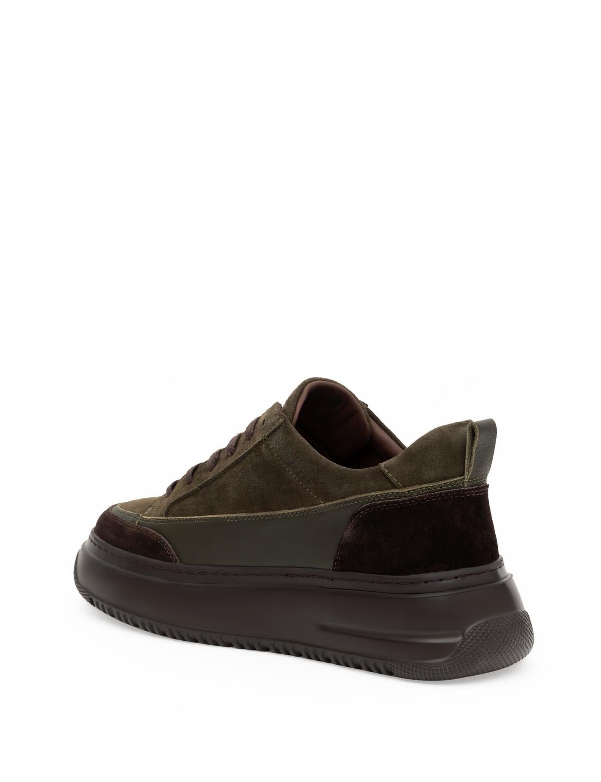 Haki %100 Deri Casual Ayakkabı - 50278640027