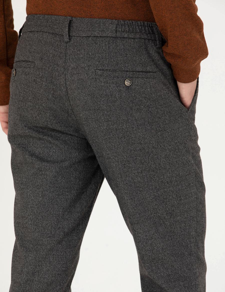 Kahverengi Ex. Slim Fit Kumaş Pantolon